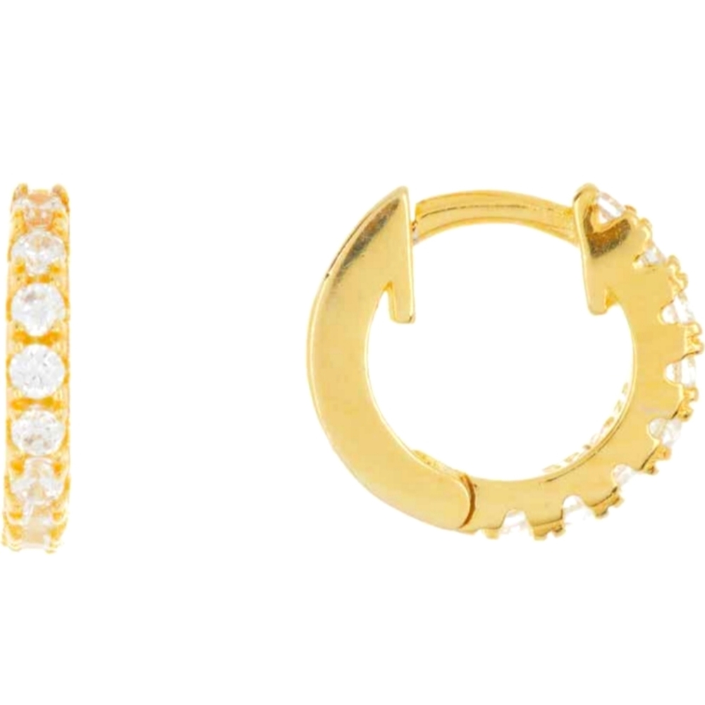 Gold "huggie" earrings